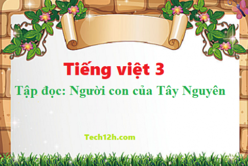 Giải bài tập đọc: Người con của Tây Nguyên - tiếng việt 3 tập 1 trang 103