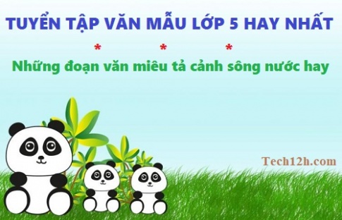 Những đoạn văn miêu tả cảnh sông nước hay nhất tiếng việt lớp 5