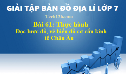 Giải TBĐ địa 7 bài 61: Thực hành đọc lược đồ, vẽ biểu đồ cơ cấu kinh tế Châu Âu