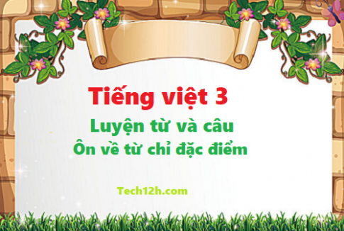 Giải bài luyên từ và câu: Ôn về từ chỉ đặc điểm - tiếng việt 3 tập 1 trang 145