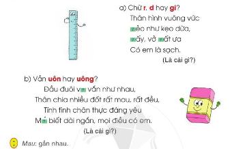 Chọn chữ hoặc cần phù hợp vào ô trống rồi giải câu đố