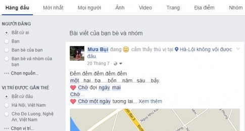 Ba thao tác để tìm lại những bài viết cũ trên Facebook