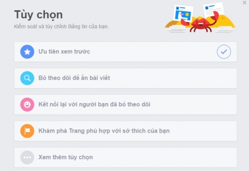 Cách điều chỉnh bảng tin Facebook theo sở thích của mình