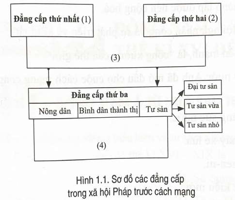 Quan sát hình 1.2 và dựa vào kiến thức đã học, hãy chọn các cụm từ cho sẵn sau đây đặt vào các ô từ (1) đến (4) để hoàn thành sơ đồ trong hình 1.1