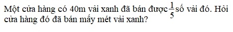 Giải câu 2 bài tìm một trong các phần bằng nhau của một số