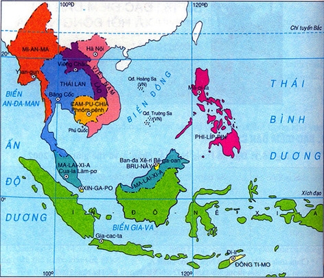 Bài 2: Vị trí địa lí và phạm vi lãnh thổ - Địa lí 12 trang 13