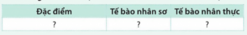 Giải bài 7 Tế bào nhân sơ và tế bào nhân thực 