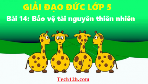 Giải đạo đức 5 bài 14: Bảo vệ tài nguyên thiên nhiên