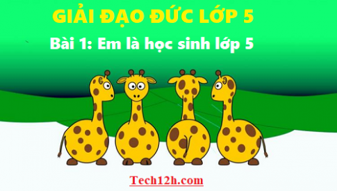 Giải đạo đức 5 bài 1: Em là học sinh lớp 5