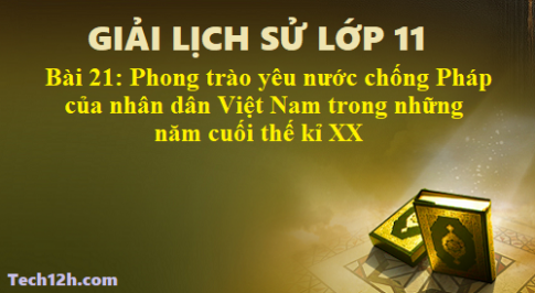 Giải bài 21 lịch sử 11: Phong trào yêu nước chống Pháp của nhân dân Việt Nam trong những năm cuối thế kỉ XIX