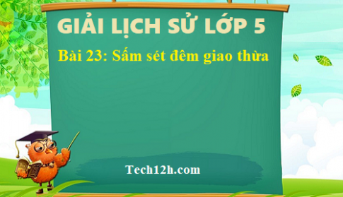 Bài 23: Sấm sét đêm giao thừa sgk Lịch sử 5 Trang 49