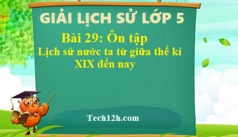 Bài 29: Ôn tập lịch sử nước ta từ giữa thế kỉ XIX đến nay sgk Lịch sử 5 Trang 63