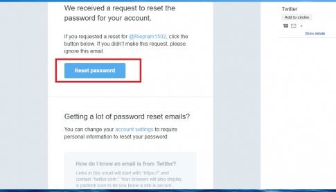 Khôi phục lại mật khẩu Twitter khi bạn đánh mất