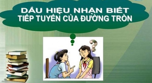 Giải bài 5: Dấu hiệu nhận biết tiếp tuyến của đường tròn sgk Toán Hình 9 tập 1 Trang 110 112