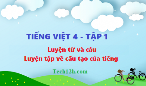 Giải bài luyện từ và câu: Luyện tập về cấu tạo của tiếng - tiếng việt 4 tập 1 trang 12