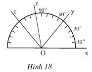 Giải Câu 11 Bài 3: Số đo góc