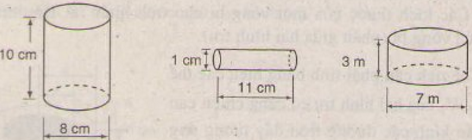 Giải Câu 3 Bài 1: Hình trụ - Diện tích xung quanh và thể tích của hình trụ