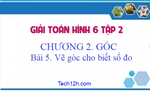 Giải Bài 5: Vẽ góc cho biết số đo sgk Toán 6 tập 2 Trang 83 85