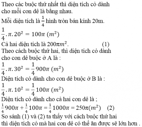 Giải Câu 80 Bài 10: Diện tích hình tròn, hình quạt tròn(2)