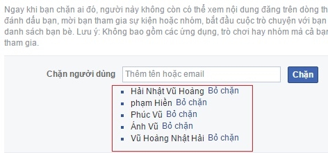 Cách xem lại những người bị chặn trên Facebook của bạn bằng máy tính