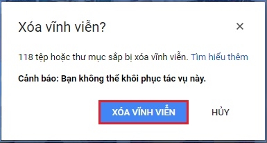 Cách xóa vĩnh viễn tệp tin trên Google Drive để giải phóng bộ nhớ