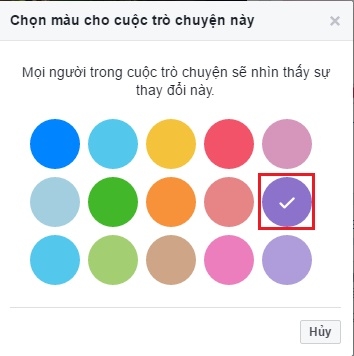 Cách thay đổi màu sắc mới mẻ cho khung chat Facebook 