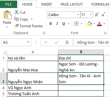 Hướng dẫn cách xuống dòng trong ô tính Excel vô cùng đơn giản