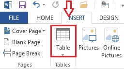 Cách chèn bảng vô cùng đơn giản trong Word 2013