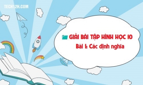 Giải bài 1: Các định nghĩa