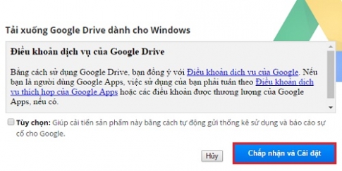 Tạo Google Drive thành một thư mục riêng trên Windows