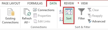 Cách sắp xếp dữ liệu trong Excel theo thứ tự ABC và tăng giảm dần