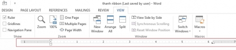 Thước Ruler - công cụ căn chỉnh lề trên Word