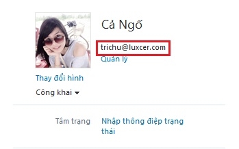 Cách xem tài khoản của mình trong Skype