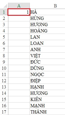 Cách đánh hàng nghìn số thứ tự trên Excel chỉ trong tích tắc 