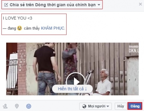 Cách chia sẻ một bài viết hay lên tường FB của mình trên máy tính