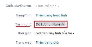 Cách thay đổi địa chỉ của mình trong Skype