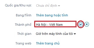 Cách thay đổi địa chỉ của mình trong Skype