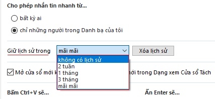 Cách xóa lịch sử tin nhắn trong Skype