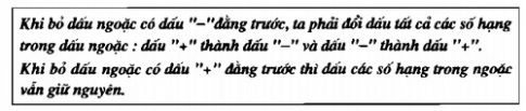 Bài 8: Quy tắc dấu ngoặc