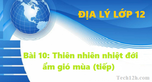 Bài 10: Thiên nhiên nhiệt đới ẩm gió mùa (Tiếp)