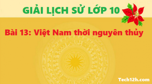 Giải bài 13: Việt Nam thời nguyên thủy