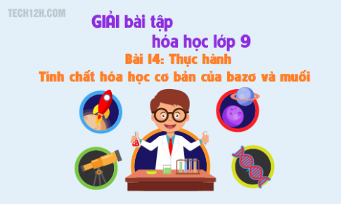 Giải bài 14 hóa học 9: Thực hành Tính chất hóa học của bazơ và muối