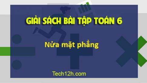 SBT toán 6 tập 2 bài 1: Nửa mặt phẳng Trang 80