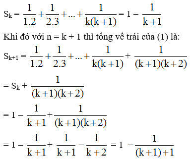 Giải Bài 1: Phương pháp quy nạp toán học