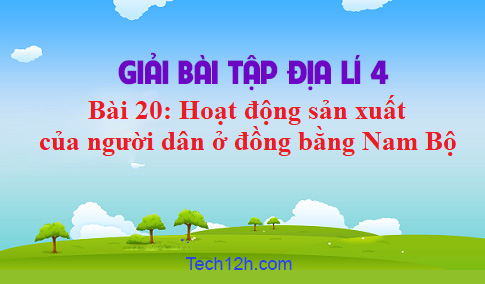 Bài 20: Hoạt động sản xuất của người dân ở đồng bằng Nam Bộ (Tiếp) sgk Địa lí 4 Trang 124