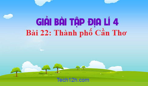 Bài 22: Thành phố Cần Thơ sgk Địa lí 4 Trang 131