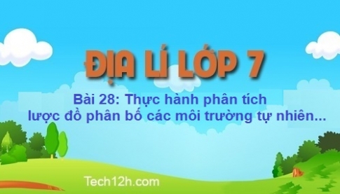 Bài 28: Thực hành phân tích lược đồ phân bố các môi trường tự nhiên, biểu đồ nhiệt độ và lượng mưa ở châu Phi