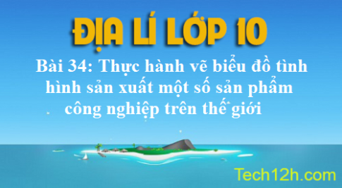 Bài 34: Thực hành vẽ biểu đồ tình hình sản xuất một số sản phẩm công nghiệp trên thế giới