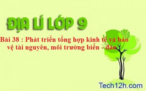 Bài 38: Phát triển tổng hợp kinh tế và bảo vệ tài nguyên, môi trường biển đảo