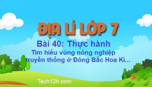 Bài 40: Thực hành tìm hiểu vùng công nghiệp truyền thống ở Đông Bắc Hoa Kì và vùng công nghiệp “ vành đai mặt trời”.